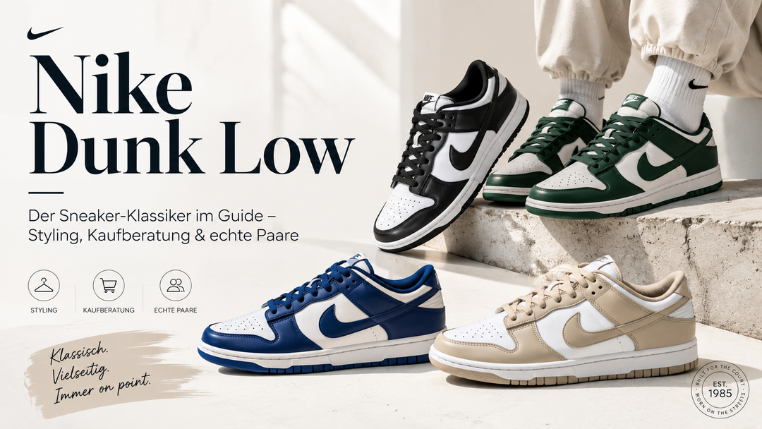 Nike Dunk Low: Der Sneaker-Klassiker im Guide – Styling, Kaufberatung & echte Paare