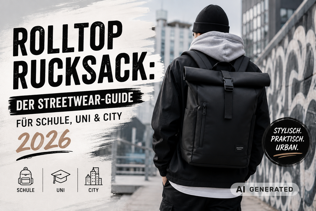 Rolltop Rucksack: Der Streetwear-Guide für Schule, Uni & City 2026