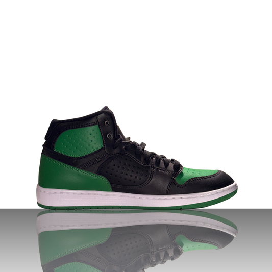 Nike Jordan Access Black Aloe Verde Sneaker in Schwarz und Grün