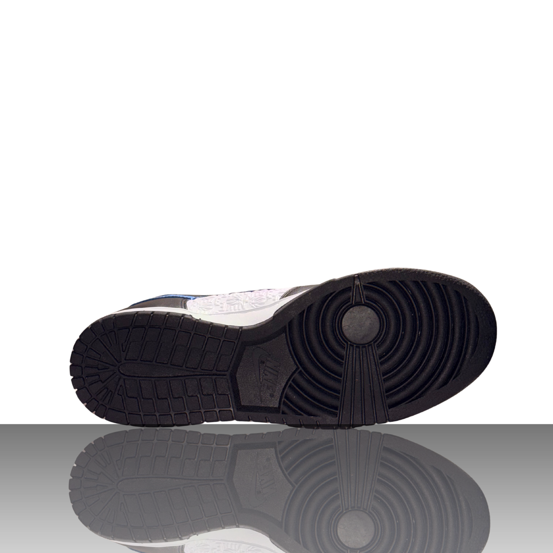 Nike Dunk High Retro FLC Black University Blue White