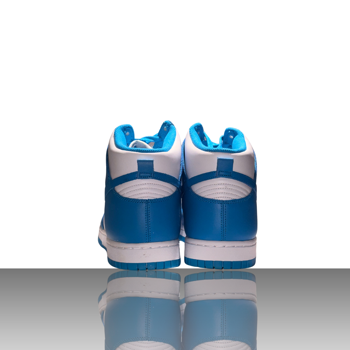 Nike Dunk High Retro Laser Blue Sneaker in Blau-Weiß – Detailansicht 2