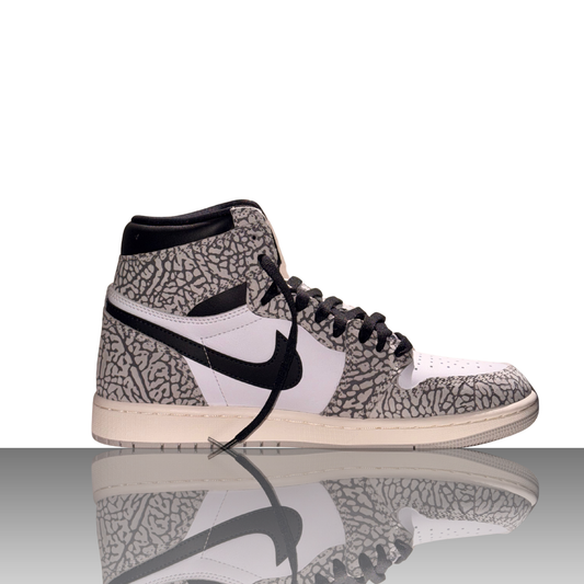 Nike Air Jordan 1 Retro High OG White Cement Sneaker in Weiß-Grau