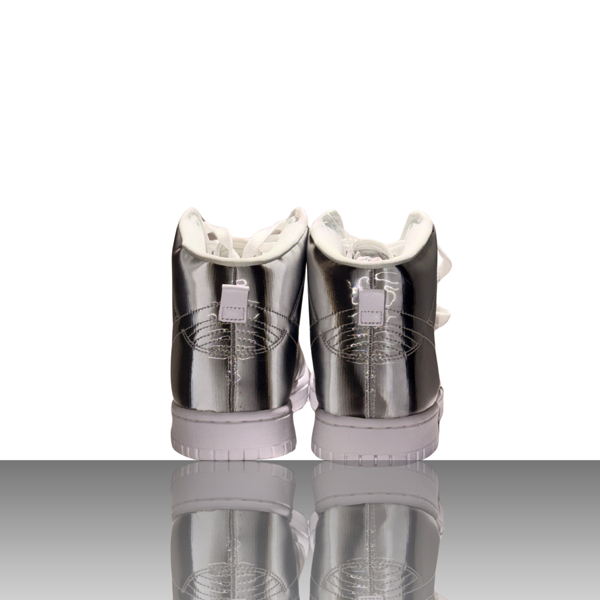 Nike Dunk High CLOT Metallic Silver Sneaker in Silber – Detailansicht 2