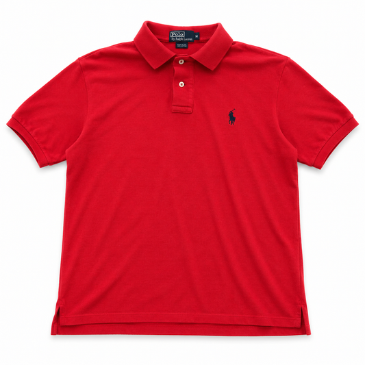 Polo Ralph Lauren Poloshirt in Rot mit dunkelblauem Pony-Logo