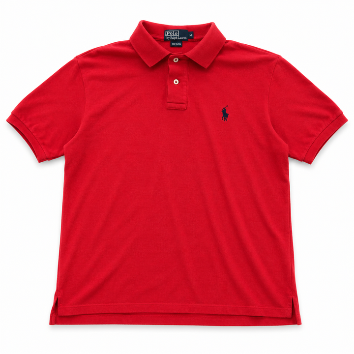Polo Ralph Lauren Classic Polo Shirt Red Navy Logo