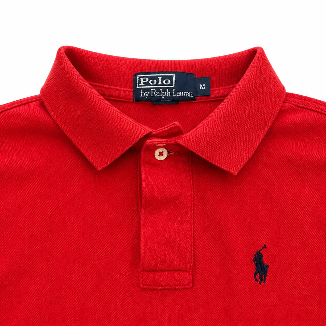 Polo Ralph Lauren Classic Polo Shirt Red Navy Logo
