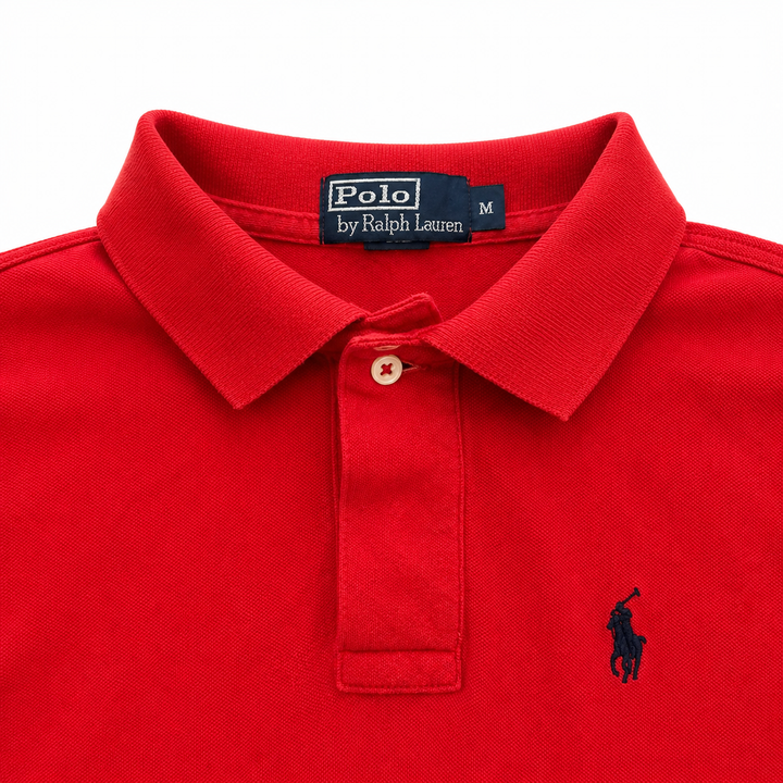 Polo Ralph Lauren Classic Polo Shirt Red Navy Logo