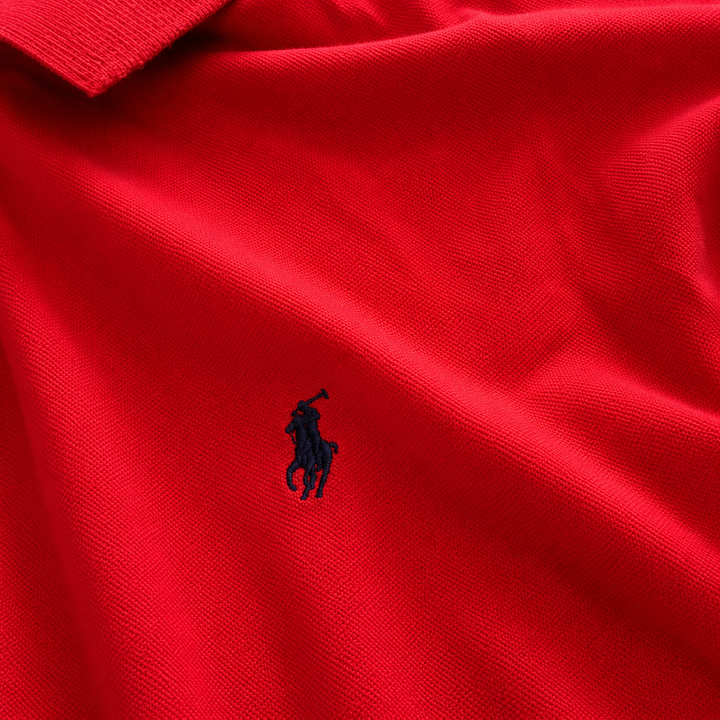 Polo Ralph Lauren Classic Polo Shirt Red Navy Logo