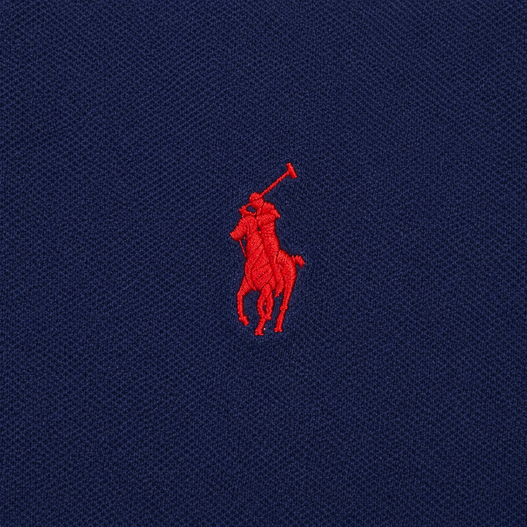 Polo Ralph Lauren Classic Polo Shirt Navy Red Logo