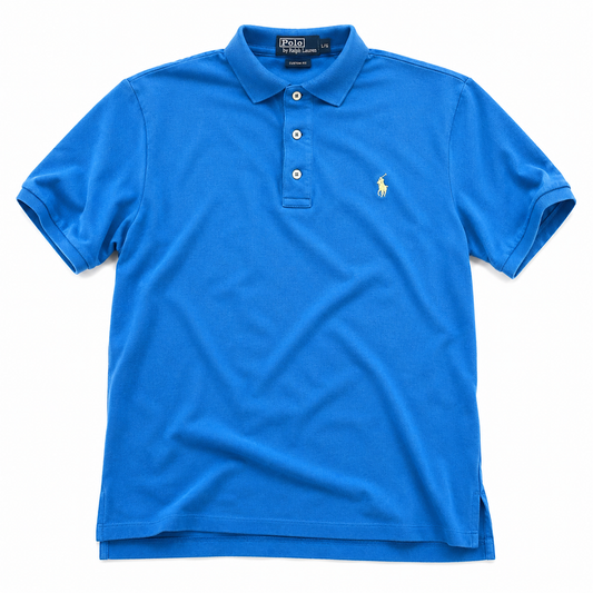 Polo Ralph Lauren Custom Fit Poloshirt in Royalblau mit Pony-Logo