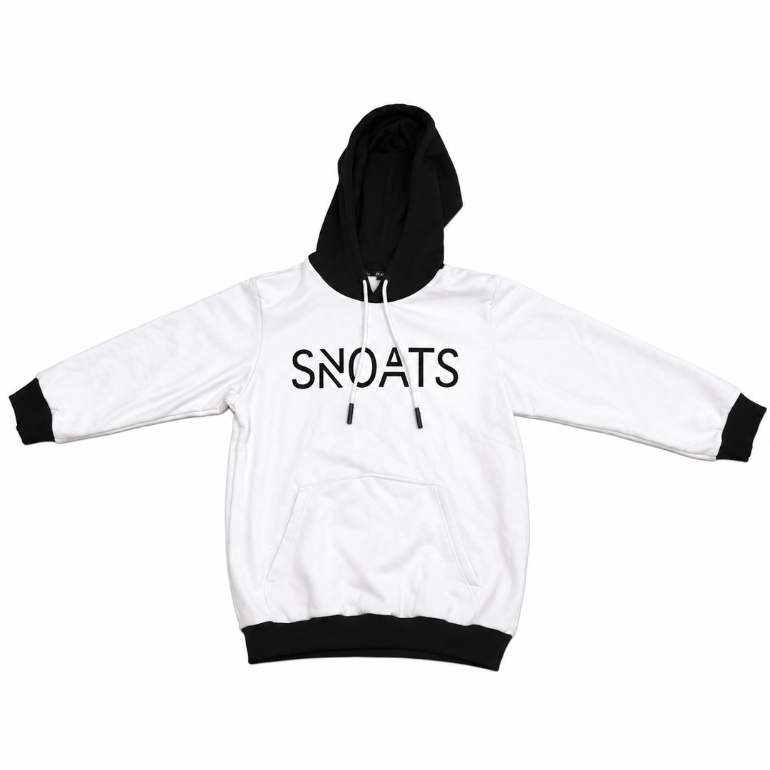 SNOATS Signature Hoodie – Black & White