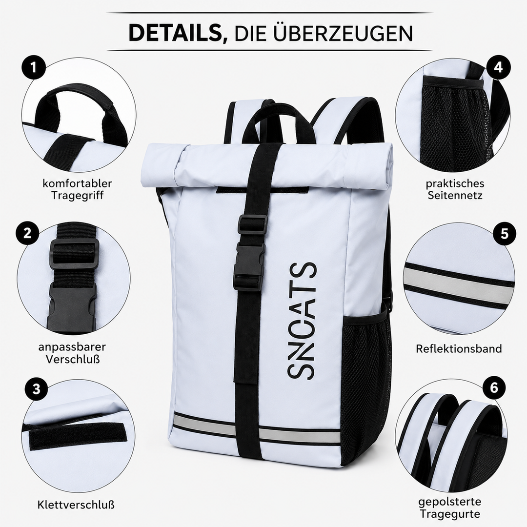 SNOATS Rolltop Komfort Rucksack
