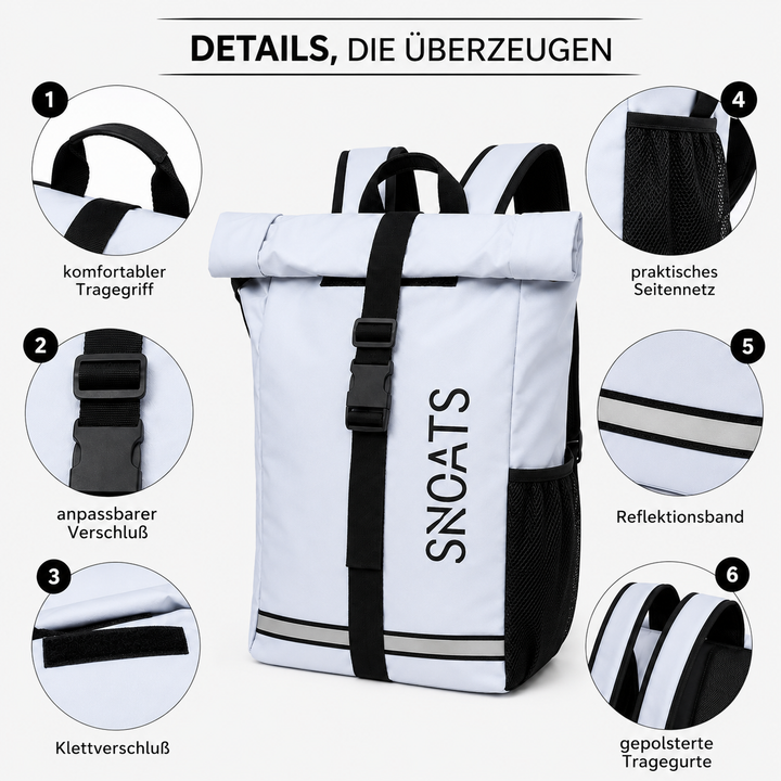 SNOATS Rolltop Komfort Rucksack