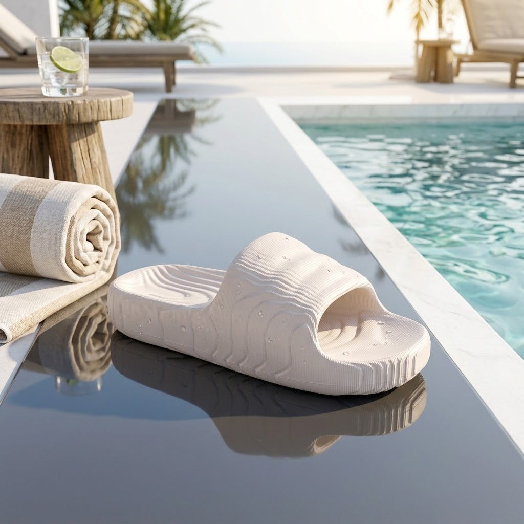 ADILETTE 22 SLIDES 'CRYSTAL WHITE'