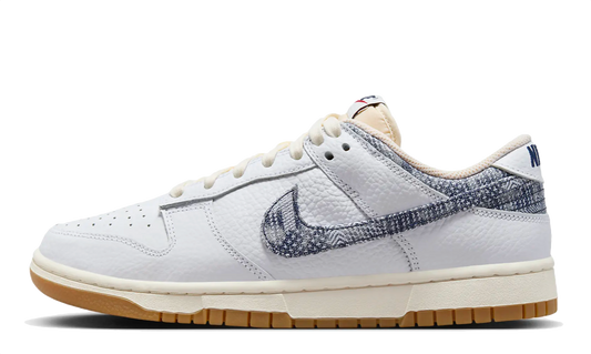 Nike Dunk Low white/midnight navy gym red